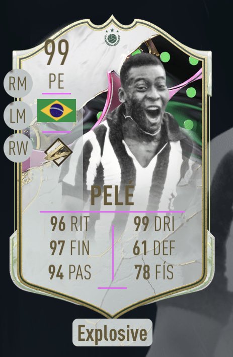 FIFA 23 faz carta perfeita de Pelé com 99 de nota geral, fifa