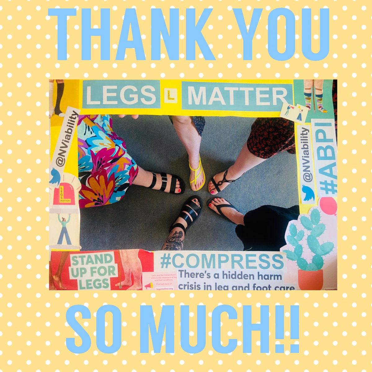 A huge THANK YOU from us all at Tissue Viability for engaging in #legsmatterweek 
For anyone in @NottsHealthcare that attended any of our sessions this week we hope you enjoyed them! @hayley_darn @Lizelrand @Annabel80606691 @RebeccaJSmalley @Town44970408Amy @LegsMatter