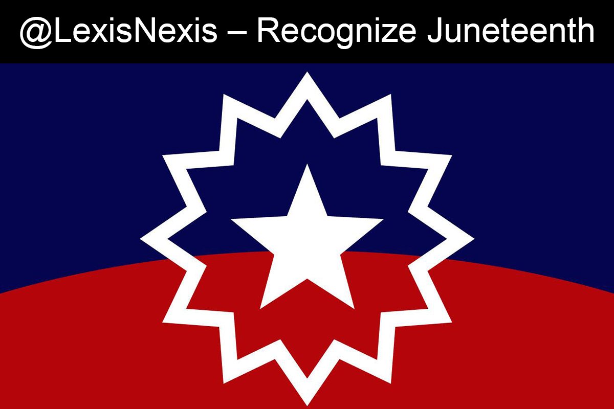 Juneteenth became a federal holiday in 2021, but @LexisNexis has yet to recognize it on the company calendar. Lexis talks about its commitment to diversity and inclusion, but with Juneteenth, those promises aren’t put into action.

#RELXDiversity
#LNDiversity