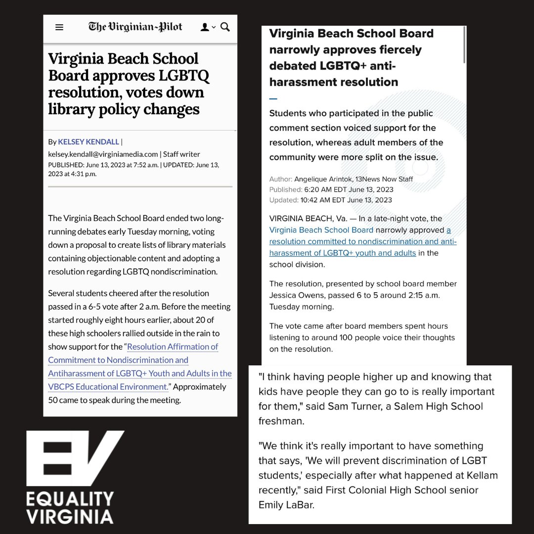 Equality Virginia tweet media
