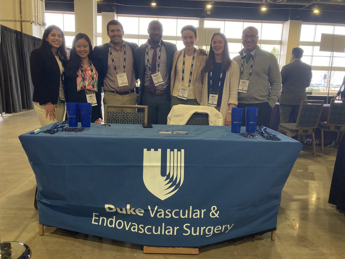 Come give us a look <a href="/FutureVascSurgn/">FutureVascSurgeons</a> at table 18!!  <a href="/VascularSVS/">Vascular SVS</a> #VAM23 <a href="/DukeVascular/">Duke Vascular</a>
