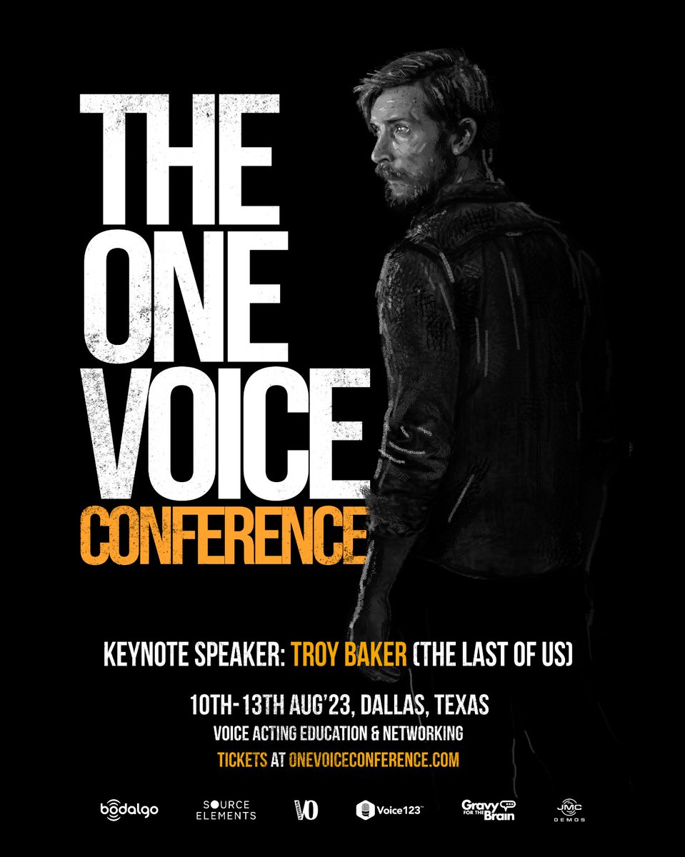 Love this new poster for <a href="/OneVoiceConf/">One Voice Conference</a> #ovc23 <a href="/TroyBakerVA/">Troy Baker</a>