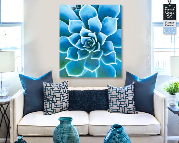etsy.me/3Pg90RO
Unleash the beauty of nature on your walls with this stunning Vibrant Blue Succulent flower Painting. Bring life and joy into any room with this vibrant acrylic painting printed on premium canvas. #succulentflowerpainting #acrylicpainting #canvasart…