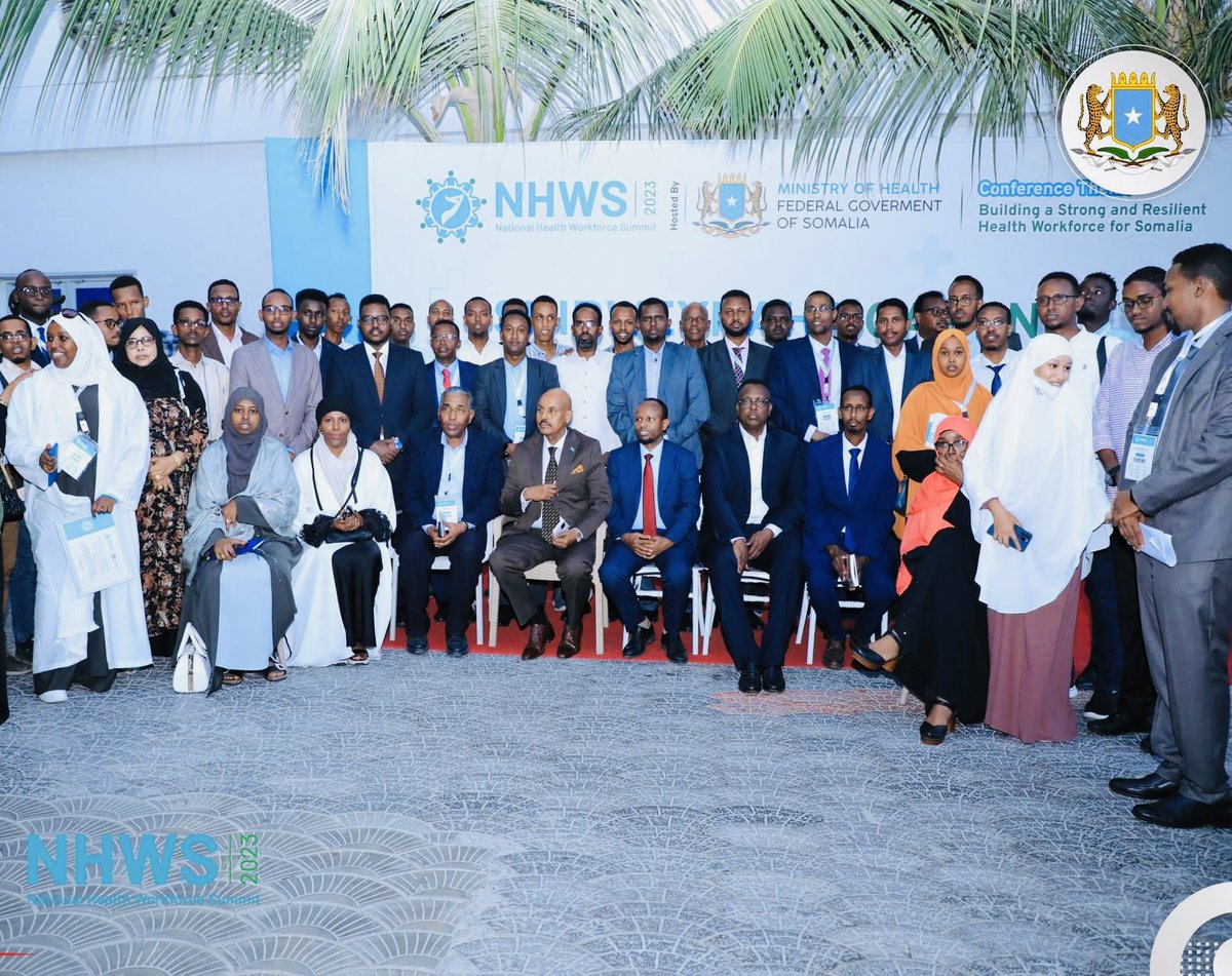 I am glad to be invited to the #nhws2023 organized by the @MoH_Somalia as a panellist on the “health workforce production, deployment and retention “ @KalkaalHospital was awarded for their sponsorship of the summit. No health without a workforce.