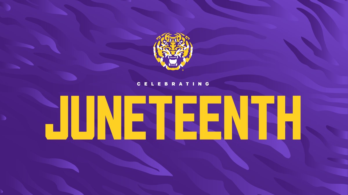 Happy Juneteenth to the entire LSU community, as we celebrate freedom and equality together.