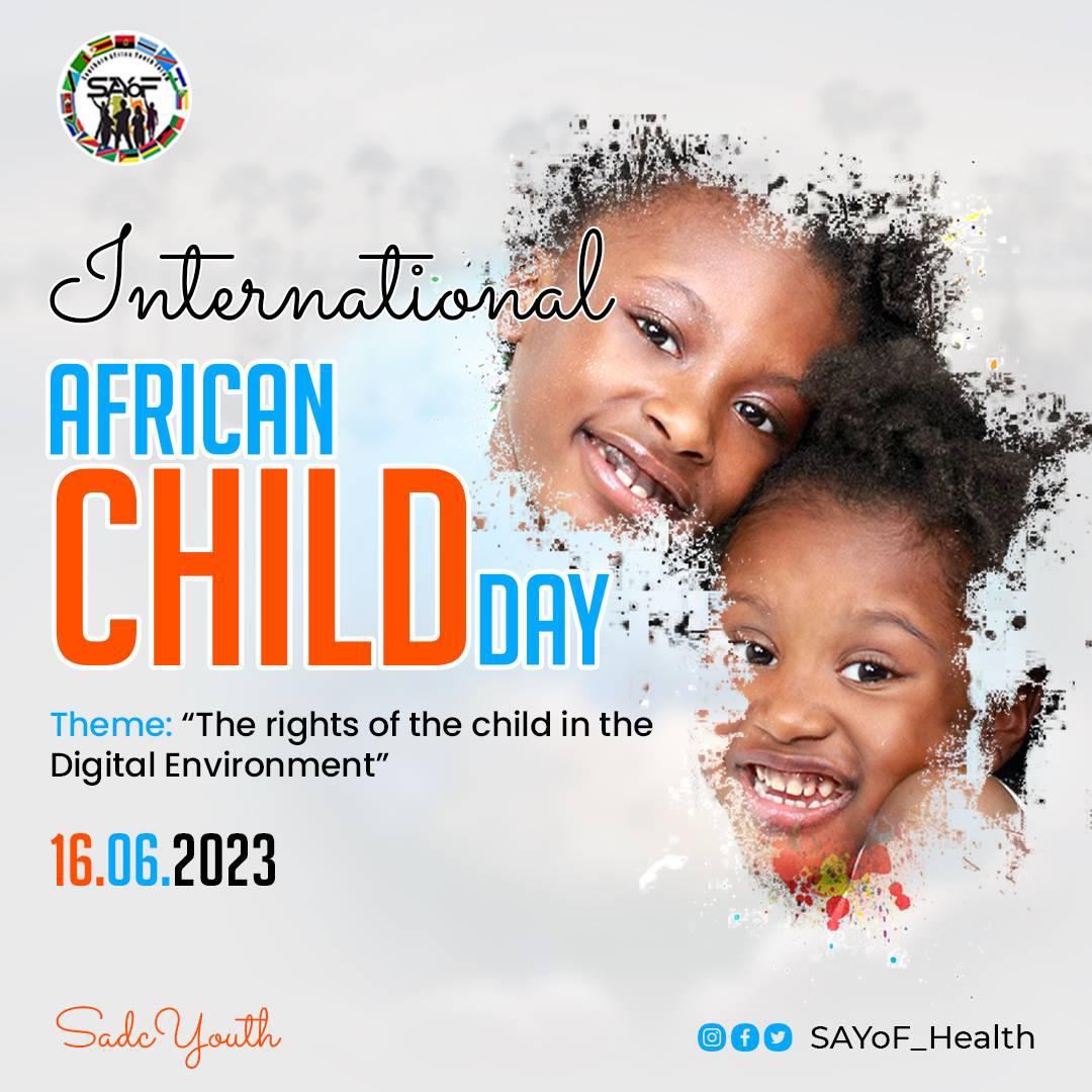 Today, we honor and celebrate African Child Day, recognizing the strength, resilience, and boundless potential of our future leaders. Let's prioritize education, protection, and empowerment for every African child.
 #AfricanChildDay #ChildrensRights #FutureLeaders'
