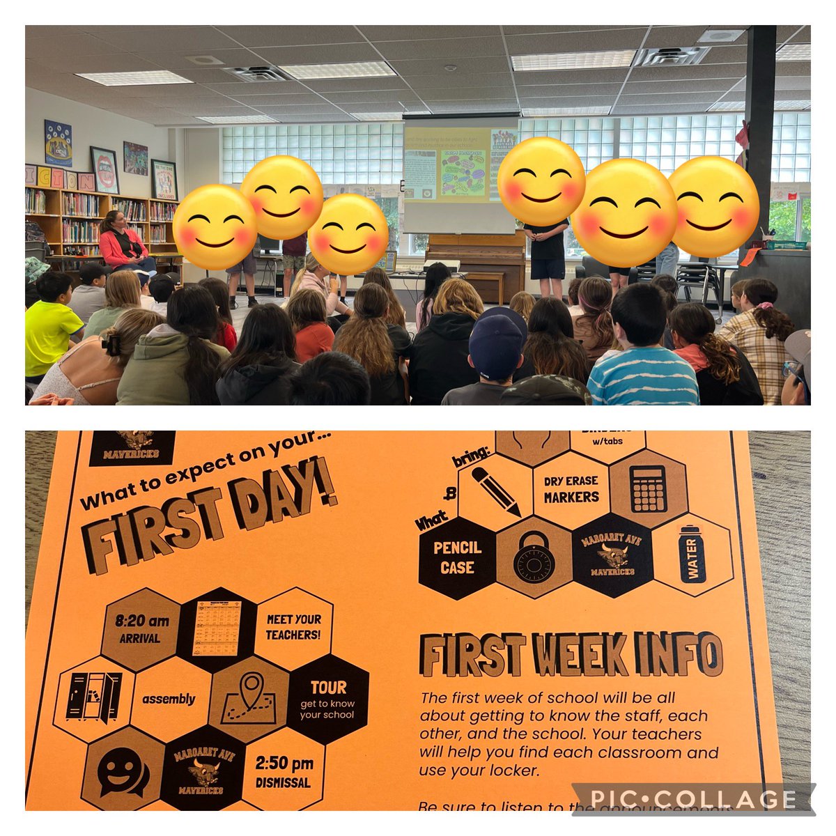 Thanks to some current <a href="/mrgwrdsb/">Margaret Avenue Senior P.S.</a> Grade 7 students who came to talk to our Grade 6s about the transition to middle school next year.