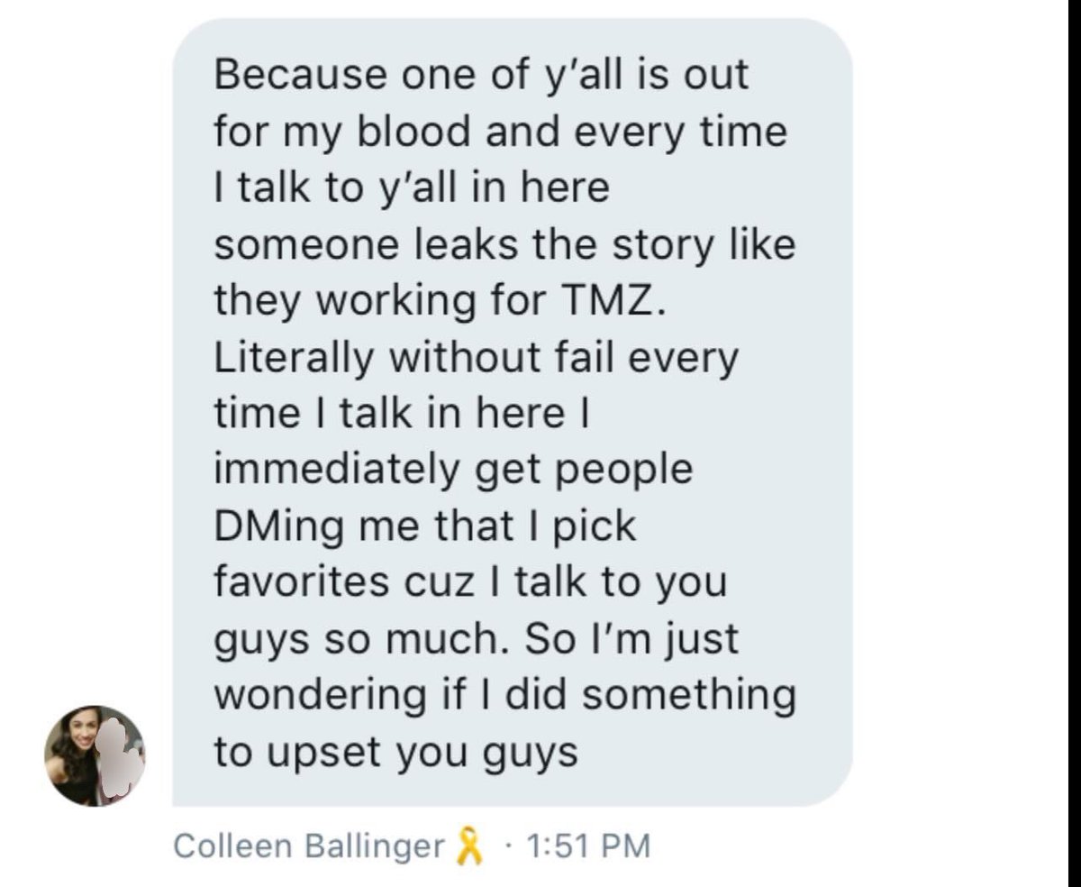 Screenshots of leaked group chat with Kory called kory's klit™ where he  talks about Colleen and Erik. Date(s) not available/unknown. :  r/ColleenBallingerSnark