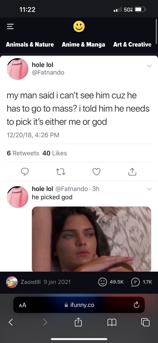 Fatnando's tweet image. they’re tearing me apart on iFunny and i didn’t even know it... my word