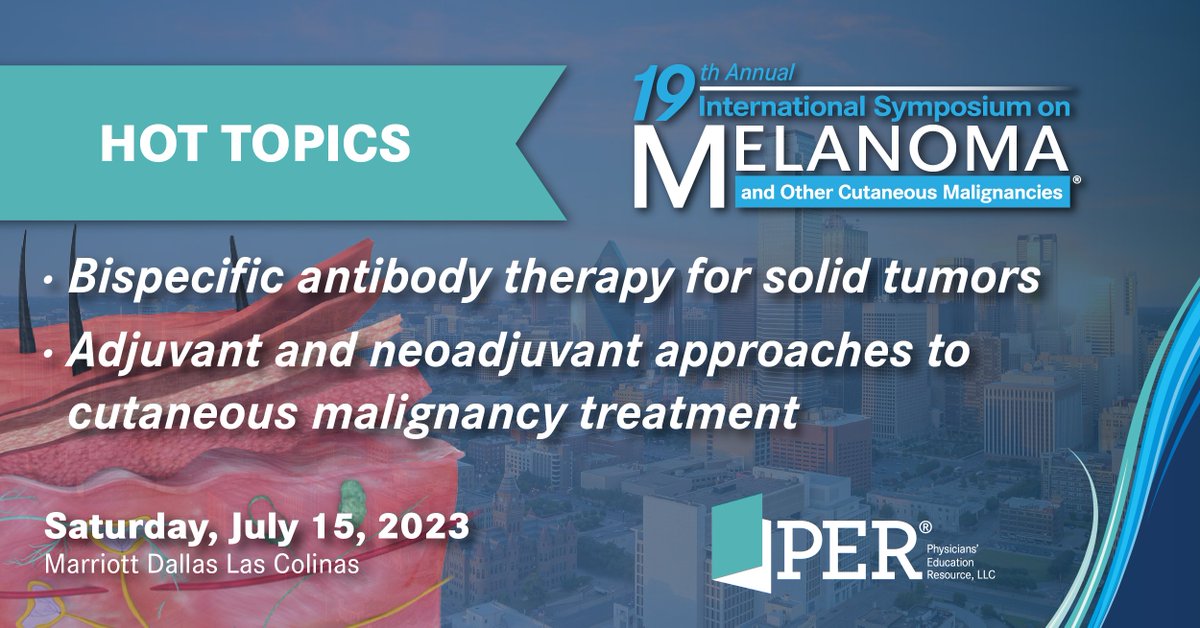 DermTimesNow's tweet photo. Join #DermOnc experts in Dallas this July for @gotoPER’s 19th Annual International Symposium on Melanoma. The interactive Medical Crossfire® discussions will allow experts to debate today’s key questions on melanoma: https://t.co/CxF71FF0aZ #gotoPER #IME23 @OmidHamidMD https://t.co/c85OJNN5j6