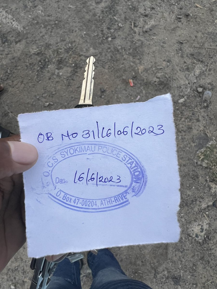 johnndaiga14's tweet photo. I’ve reported the matter to Syokimau police station. Attached is the OB NO. Apparently 3 other tenants in this apartment have also been robbed. Kindly Circulate until the Car and the thieves are found. https://t.co/qaK79gF15x