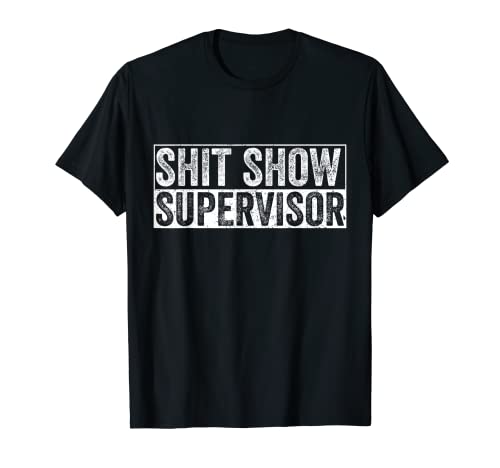 Cool S.h.i.t Show Supervisor Hilarious Vintage For Adults T-Shirt - amazon.com/dp/B09P4KSRVF?… #shoplocal #offensivegifts #smallbusiness #funnyquotes #offensive