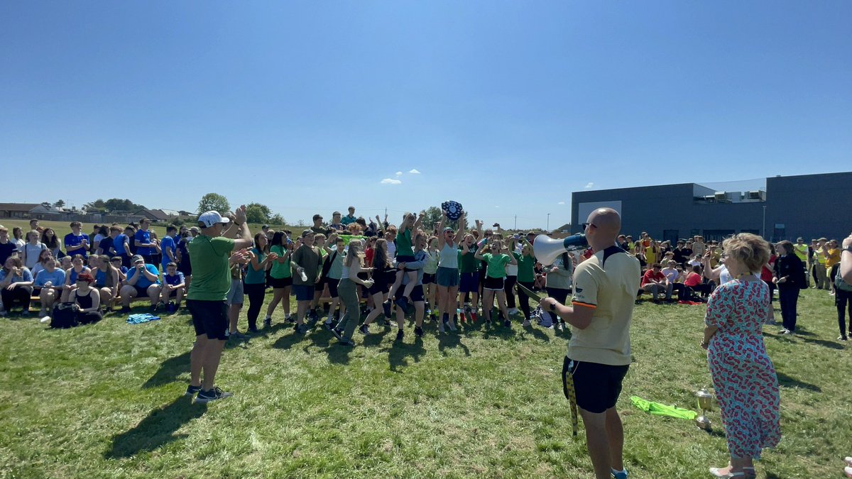 What a fabulous sports day… Typhoon the winning house!! Well done team! 😎<a href="/LhsWellbeing/">Lossie High Health and Wellbeing</a> <a href="/lossiehighPE/">LossieHighP.E</a>