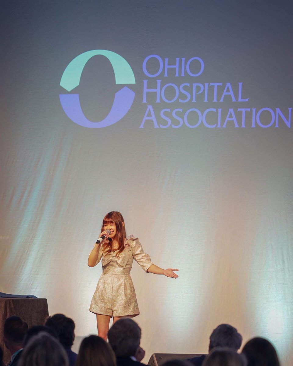 it was an honor to perform for the healthcare heroes who continue to help people like me everyday, thank you to the @OhioHospitals for allowing me to tell my story. 🥰🩵