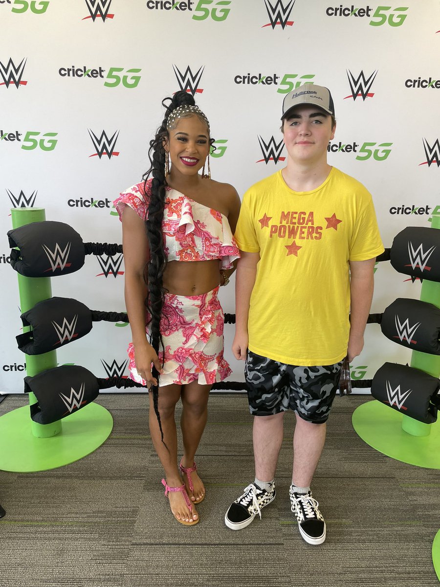 @BiancaBelairWWE @Cricketnation So nice to meet you today!