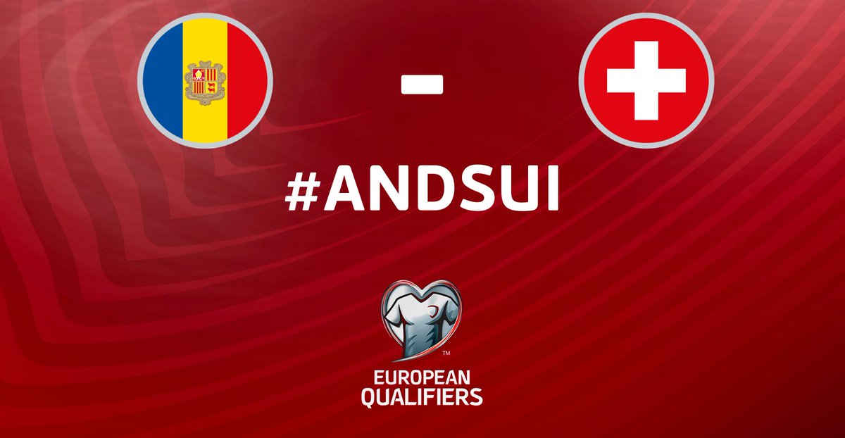 EURO2024DE's tweet photo. 🇦🇩🆚🇨🇭 #EuroQualifiers Matchday @nati_sfv_asf.

#ANDSUI LIVE 👉https://t.co/ls7p6HU3mf https://t.co/UpUFHQuIXJ