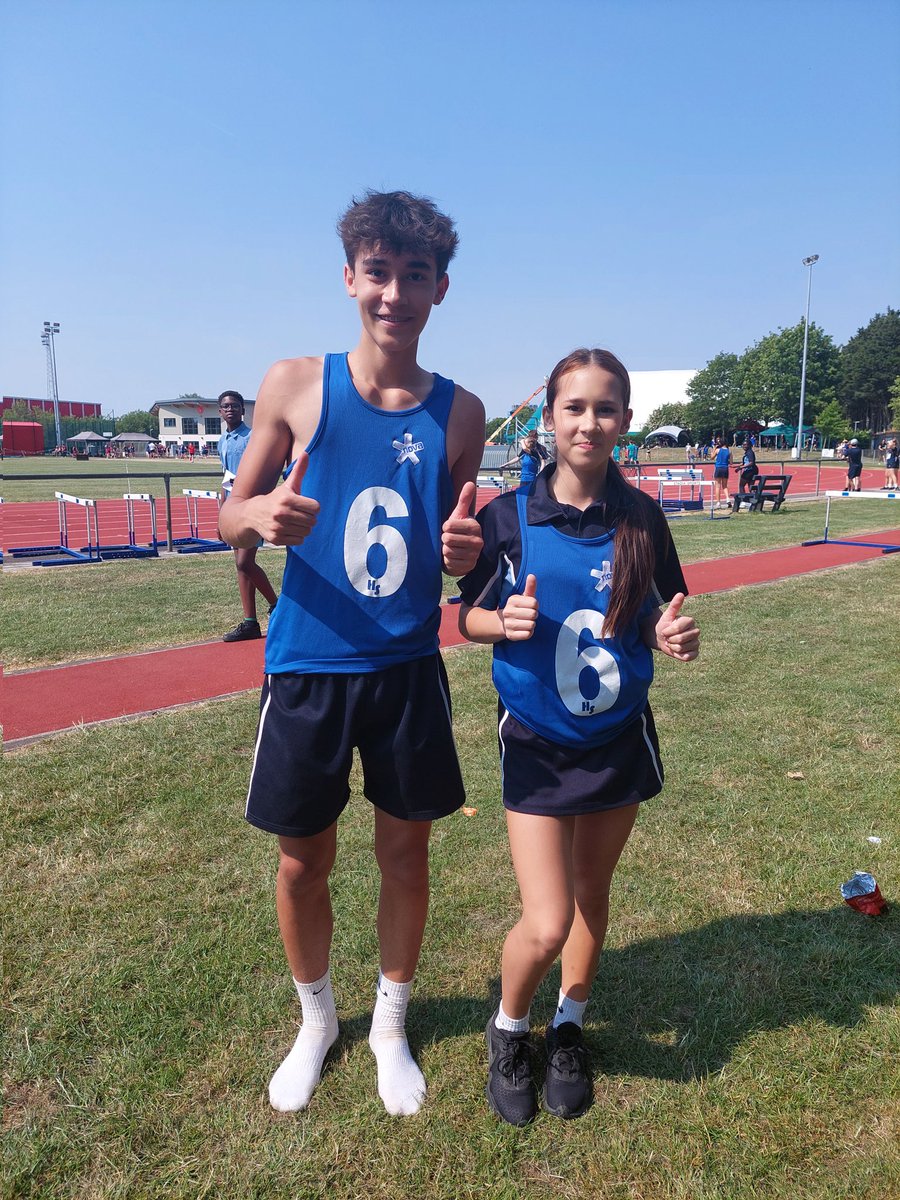 NovaHreodPE's tweet photo. 1st &amp; 3rd for siblings Jaiden and Freya today. Jaiden - Long jump. Freya - Triple jump #NovaPE #Athletics @VenusDix https://t.co/3bvlm9xmul
