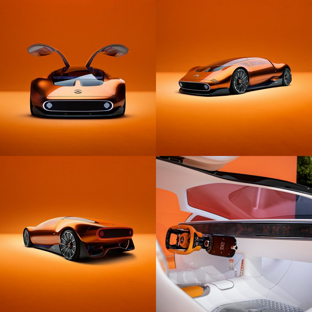 Mercedes, Bilim Kurgu filmlerinden fırlamış gibi görünen yeni konsept otomobili Vision One-Eleven'ı tanıttı.