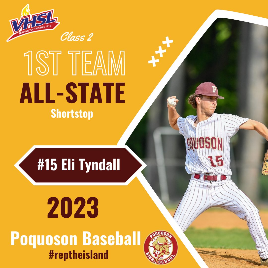 2023 VHSL Class 2 - “ALL-STATE”

Congratulations Eli Tyndall ⚾️

#poquoson #PHS #bullislanders #bullislandersbaseball #allstate #firstteam #Class2 #reptheisland