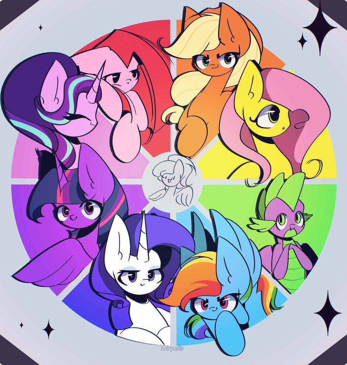 °I'm back, hewwo~❤️
#Mlp #MlpFiM #mlpfanart | #ColorWheel