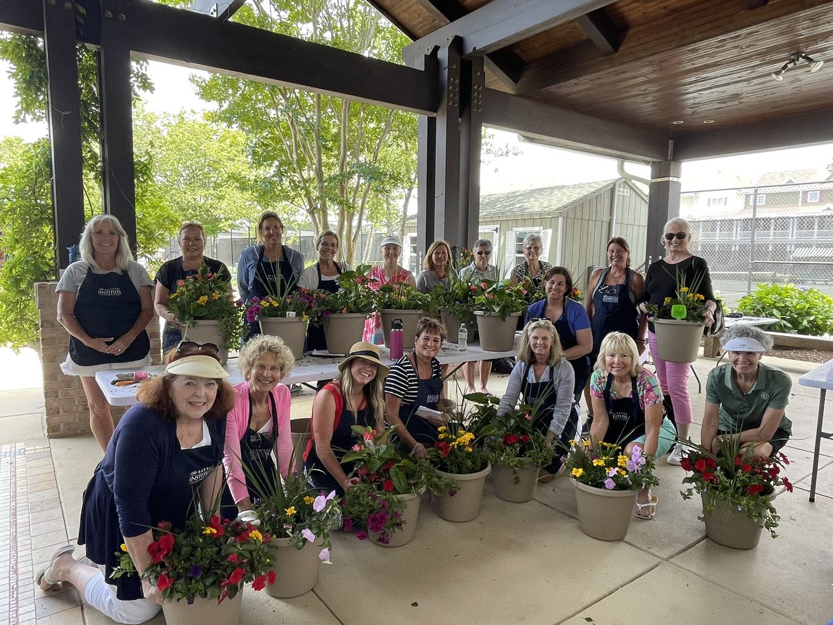 #FlashbackFriday to our amazing container gardening class this week! #LiveBayside
