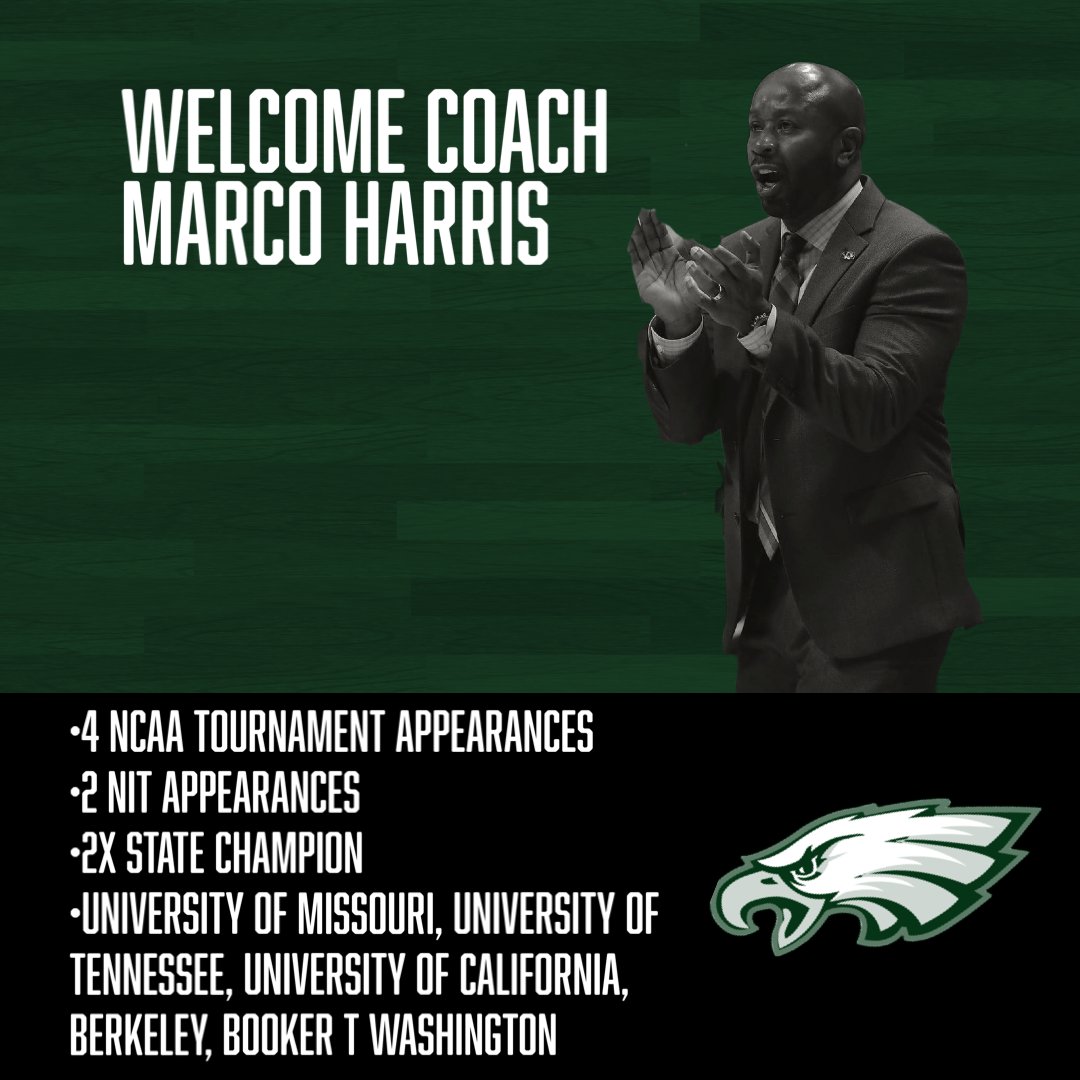 Welcome to our New Head Basketball Coach Marco Harris !! #EaglePride #Family