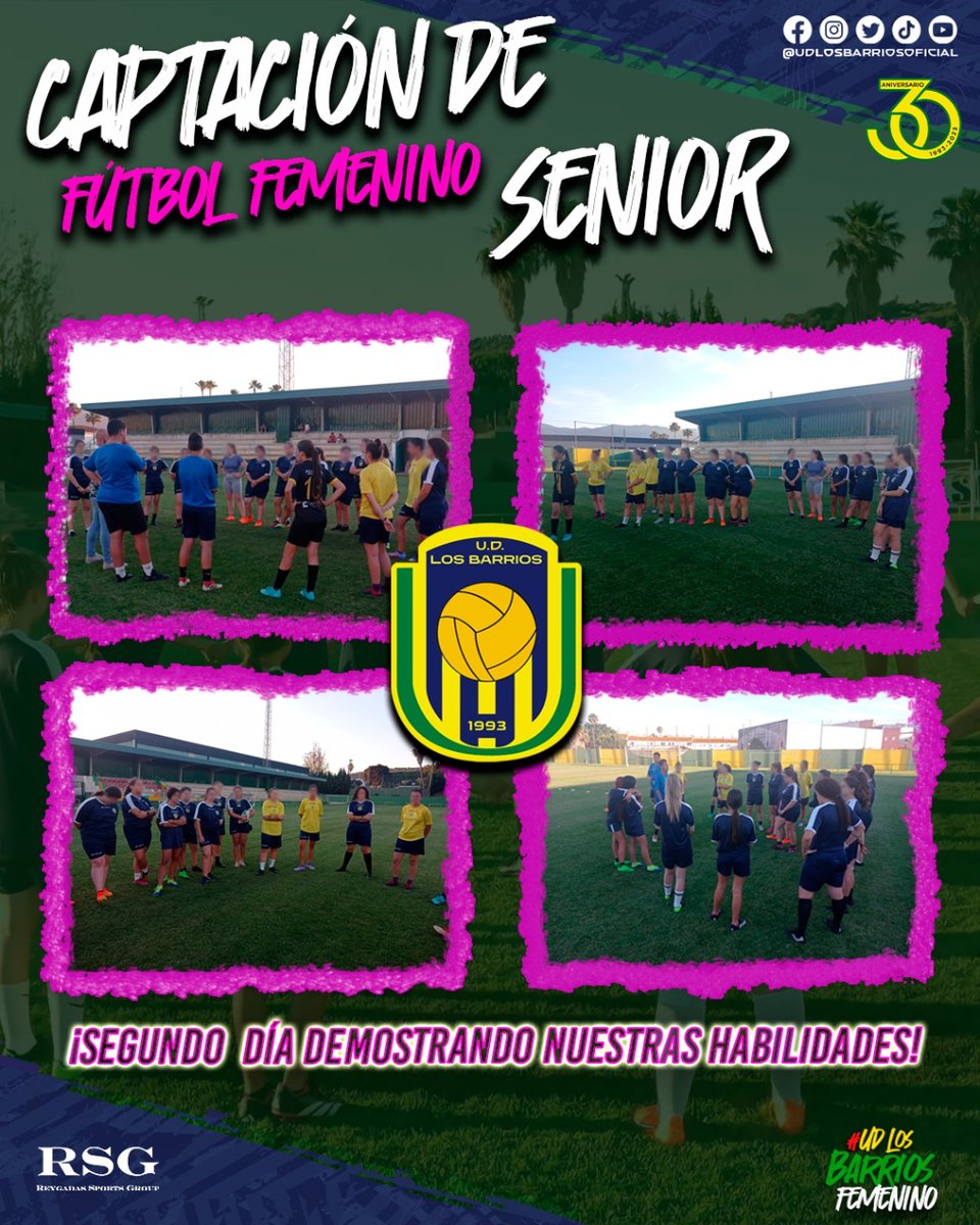 ReygadasRSG's tweet photo. Ayer en @udlosbarriosoficial en nuestro segundo día de nuestra Captación Senior aumentaron las ganas de dar lo mejor de cada una de nuestras participantes. ¡Prepárense para darlo todo en el campo y mostrarle al mundo de lo que son capaces! 💪
#UdLosBarrios #Udfemenino https://t.co/DZ5p6MkpVD