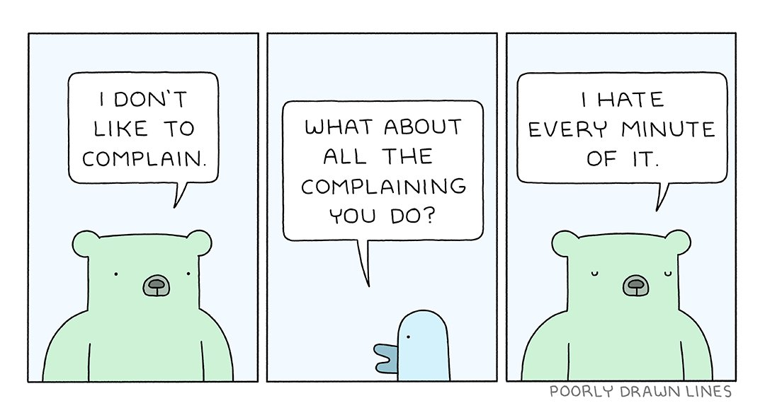 complain