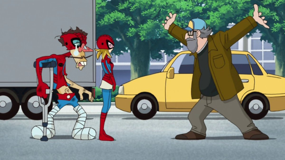 Spider-Man is on my feed constantly!
Here are characters from Time Bokan (2008) dressed up as Spider-Men!