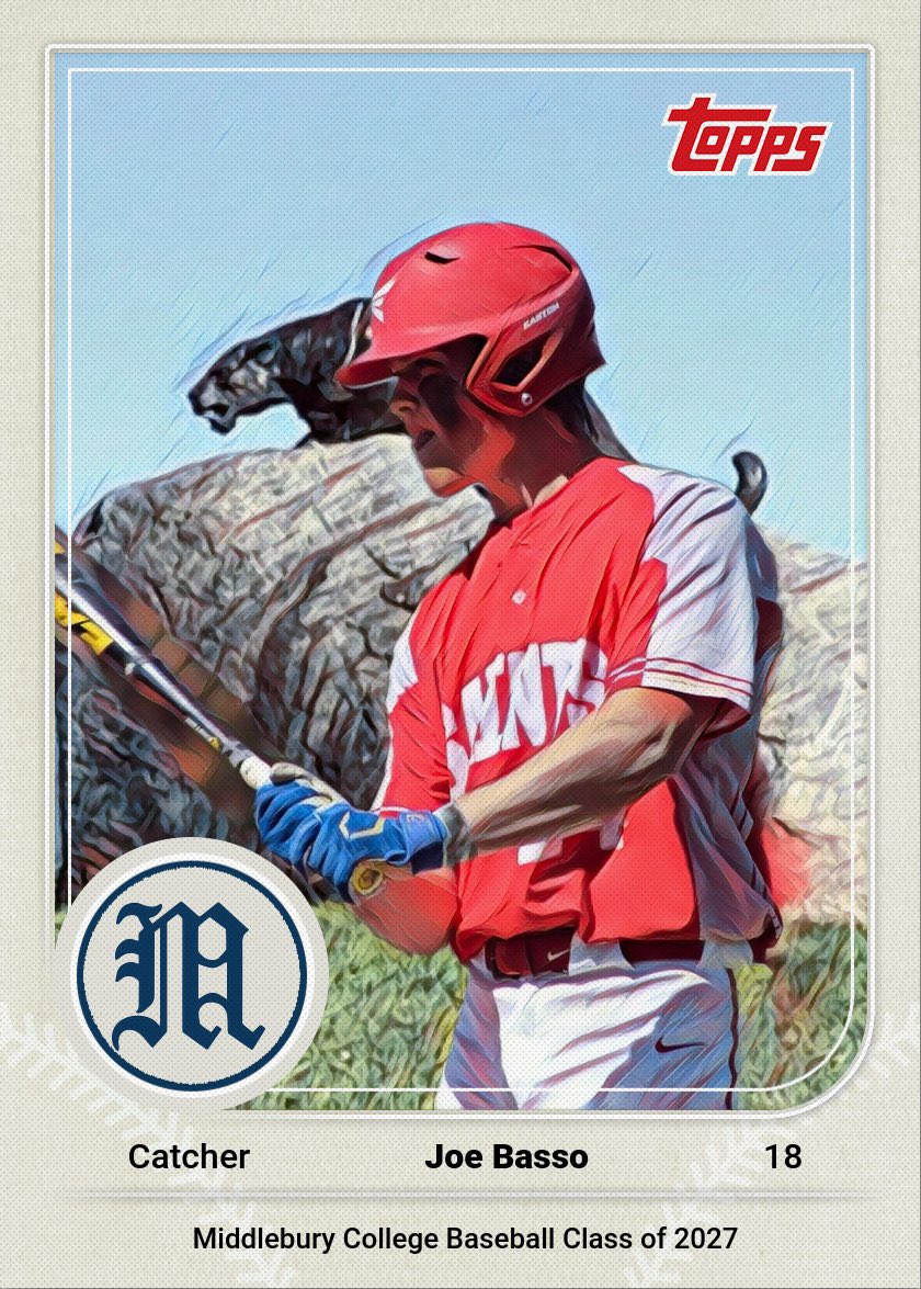 Next up in our class of 2027 is Joe Basso!  Joe is a catcher and graduated from Saint Bernards High School in Connecticut. Welcome to the Panther family Joe!