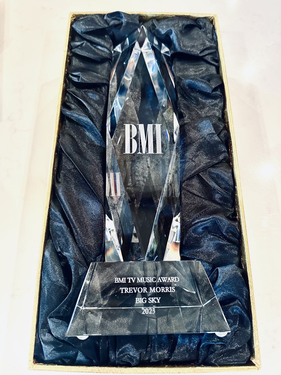We love it when shiny things show up in the post.  Thanks #bmi for the recognition of my work.
#composerlife