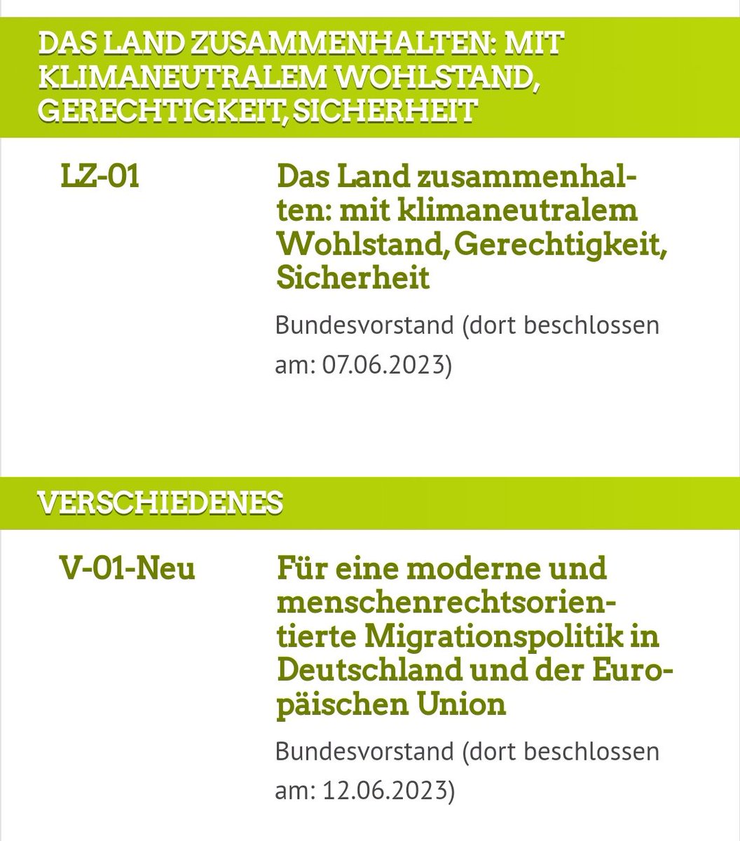 JoswigJulian's tweet photo. 2 Parteien, 2 kleine Parteitage dieses Wochenende 👇

Schwerpunktthemen @Die_Gruenen 🌻
- Migration &amp; Asylpolitik
- Wirtschaftspolitik
- Sicherheit &amp; Zusammenhalt 

Schwerpunktthema @CDU ⚫
- Gendern https://t.co/HUtEmg0jpM