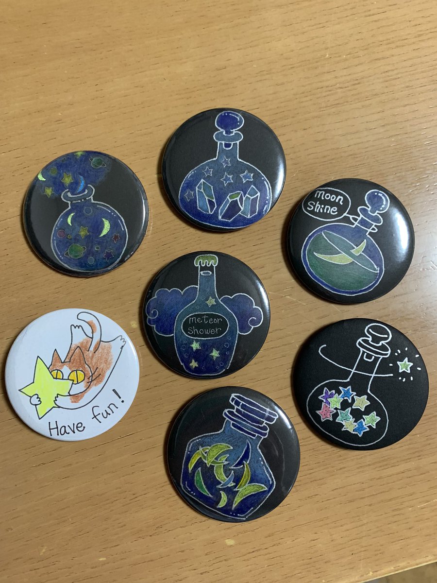 SirohanaY's tweet image. 缶バッジ試作品
#缶バッジ
#pinbackbutton