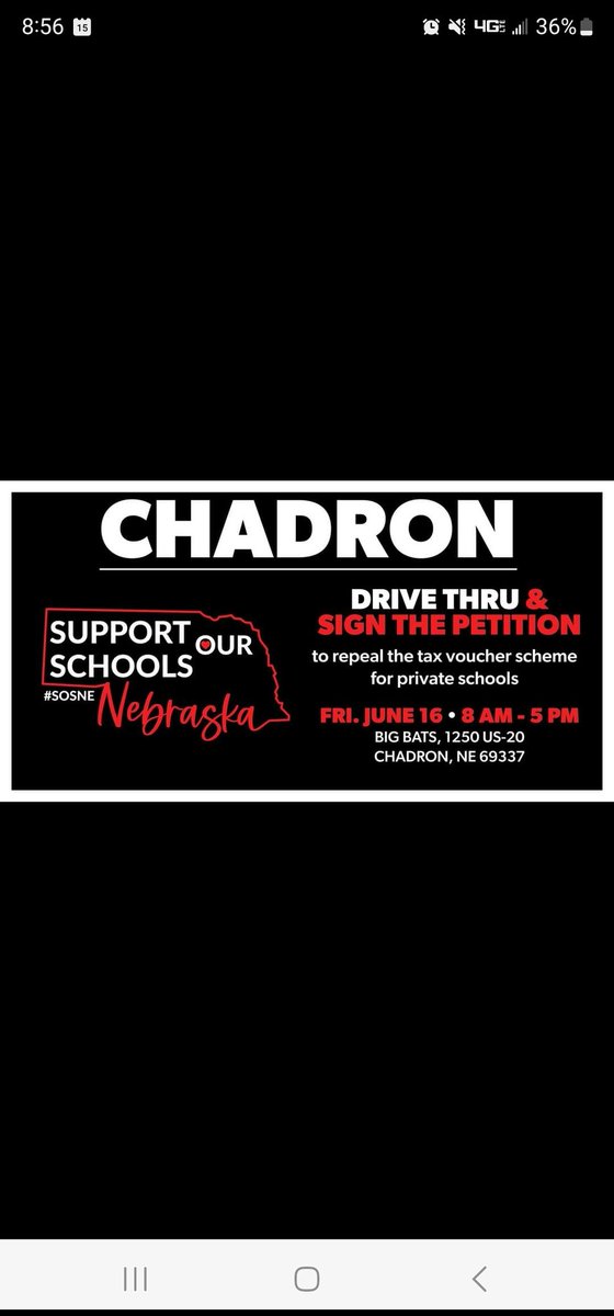 RenaeNoble's tweet image. I'm all set up! Come sign the petition today at Big Bats in Chadron! @SOSNebraska