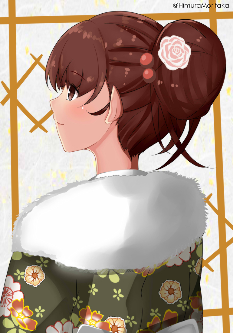 大井(艦これ) 「#無言で後ろ姿を見せつけよ」|火村 モリタカ＠/5月COMITIA144（B51a)/その次は神戸かわさき10のイラスト
