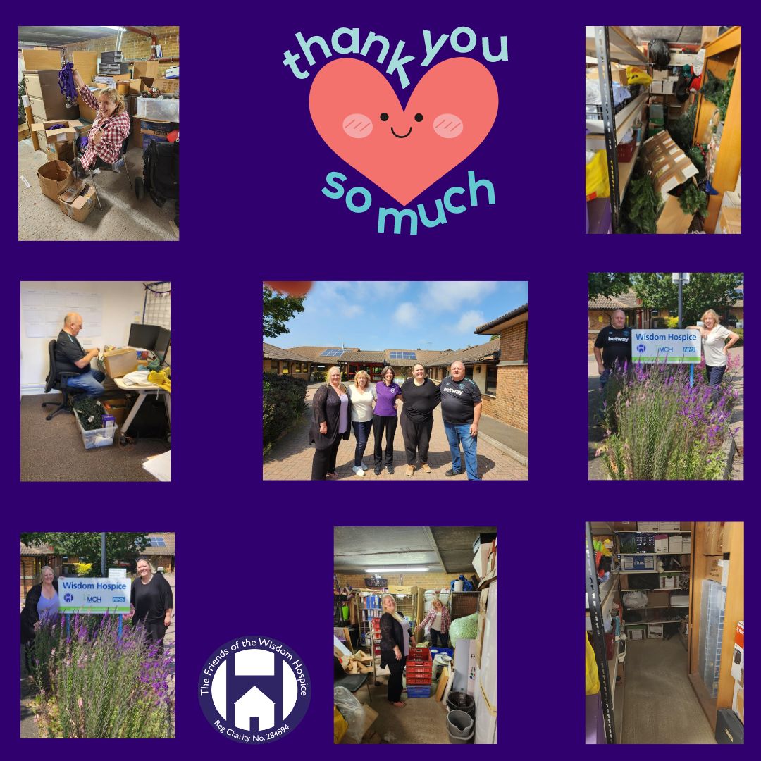 friendsofwisdom's tweet image. Last week volunteers from Lloyds helped FOWH as part of charity week.  

Their mission - tidy up and clear out of our fundraising / garage store

Did they succeed - 100%

Thank you all so much for your support 💜

#friendsofwisdom #supportyourlocalhospice #volunteering #charity