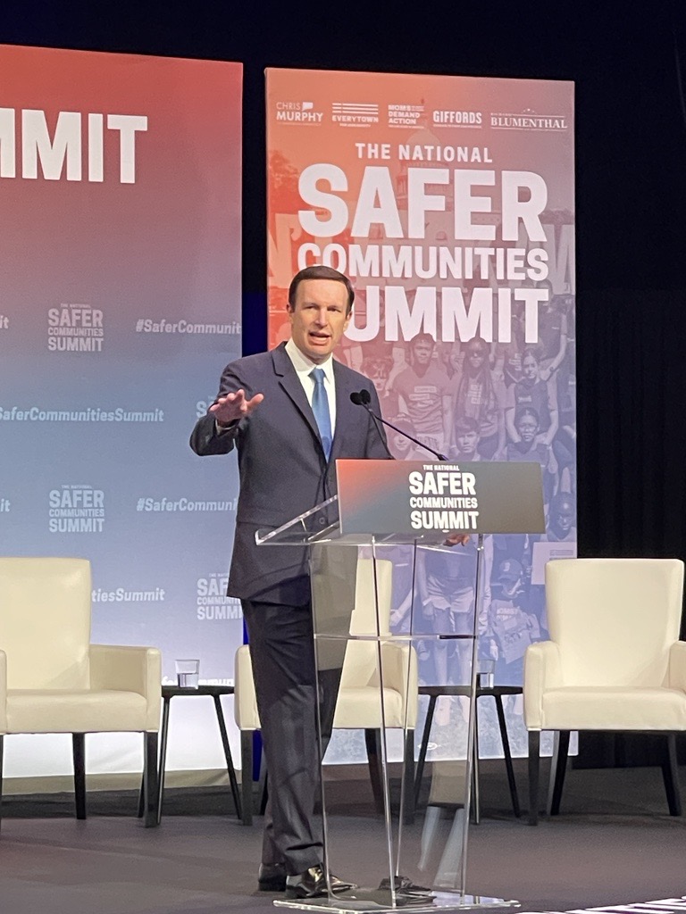 At the National Safer Communities Summit in Hartford, Connecticut, with @ChrisMurphyCT, @NicoleHockley, @sandyhook and our friends working to prevent gun violence, and keynote speaker @POTUS. #EndGunViolence #ProtectOurKids #SHPAction #SandyHookPromise