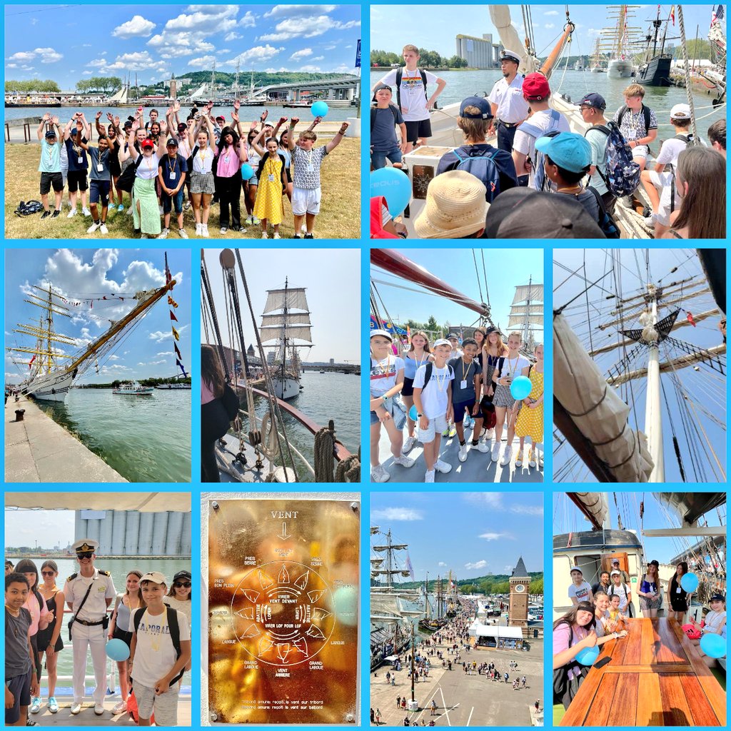 🔘#ParcoursDeDécouverteDeLaMer 🌊
#Valorisation de l'#Engagement de nos 🚸 délégués de classe de 6ème 5ème et 4ème
#CVC
Nos élus découvrent <a href="/ArmadaRouen/">L'Armada de Rouen</a> 😃⛵ <a href="/Rouen/">Ville de Rouen</a>
À l'abordage moussaillons 🌊 ⚓
Thalassa, Belem, Mutin...  Tout un voyage autour du 🌍🌎🌏 🏷