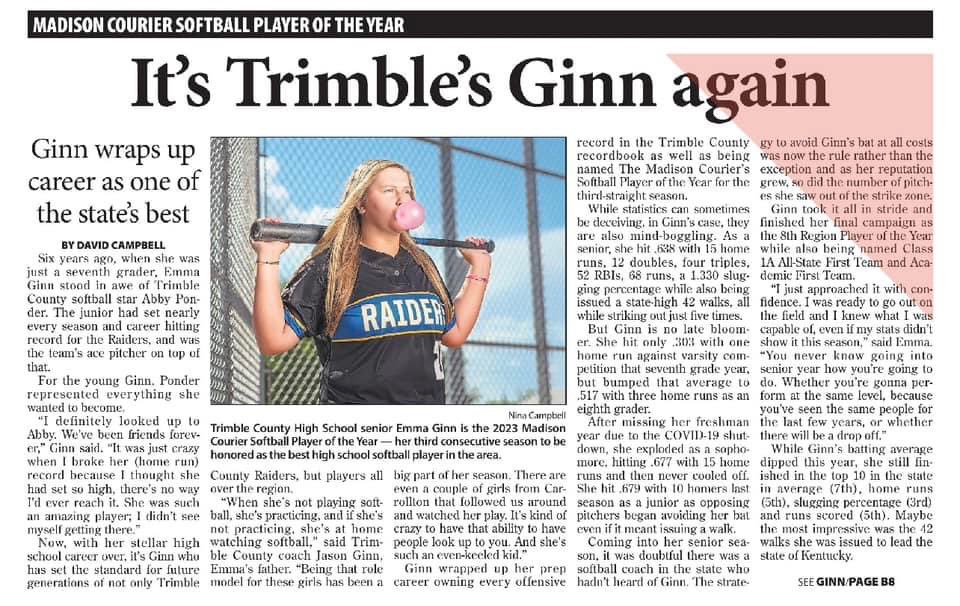 Trimble County Softball tweet media