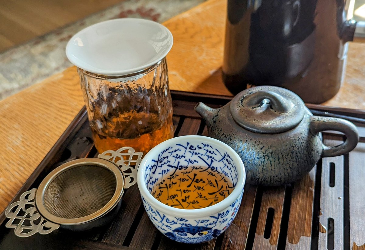 #repaving 🛣️ like a boss 😎🪩🧘

looking forward to that #teaclub #tong #discount <a href="/white2tea/">white2tea</a> for #infrastructureweek

#huigan vs #hunguipan vs #idontknowthetermsitsjustdelicious