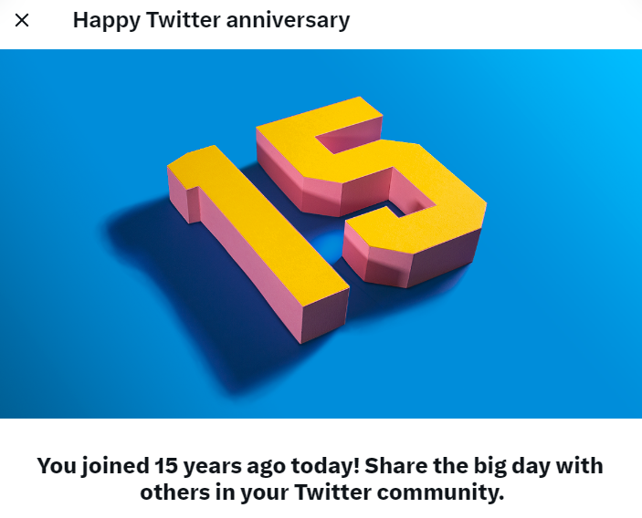Wow! 15 years! 🤯