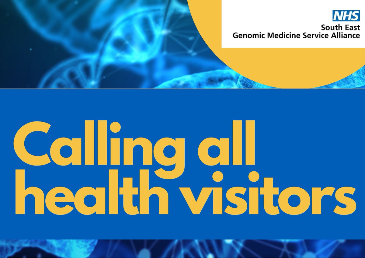 Share your thoughts about #genomics & #healthvisitors 

Your feedback will help @genomicsedu to develop bespoke training for health visiting teams across the country.

surveymonkey.co.uk/r/Survey_Genom…

Thanks in advance!
