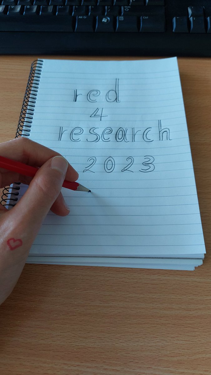 Research can improve lives. Research can save lives. Loads of appreciation to all those participating and conducting research. #Red4Research P.S. Enjoy the weekend ahead!!☀️