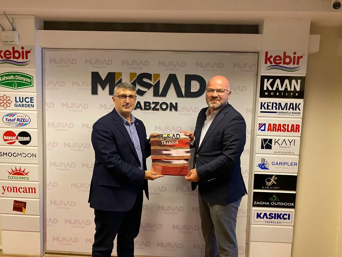 TrabzonMUSIAD's tweet photo. MÜSİAD Rize Şube Başkanı Taner Yelkenci ve Yönetim Kurulu MÜSİAD Batum Şube Başkanı Hamza Köse, Şubemizi ziyaret ederek Başkanımıza hayırlı olsun dileklerinde bulundular. Kendilerine nazik ziyaretlerinden dolayı teşekkür ederiz. https://t.co/Q5sfLOLuo0