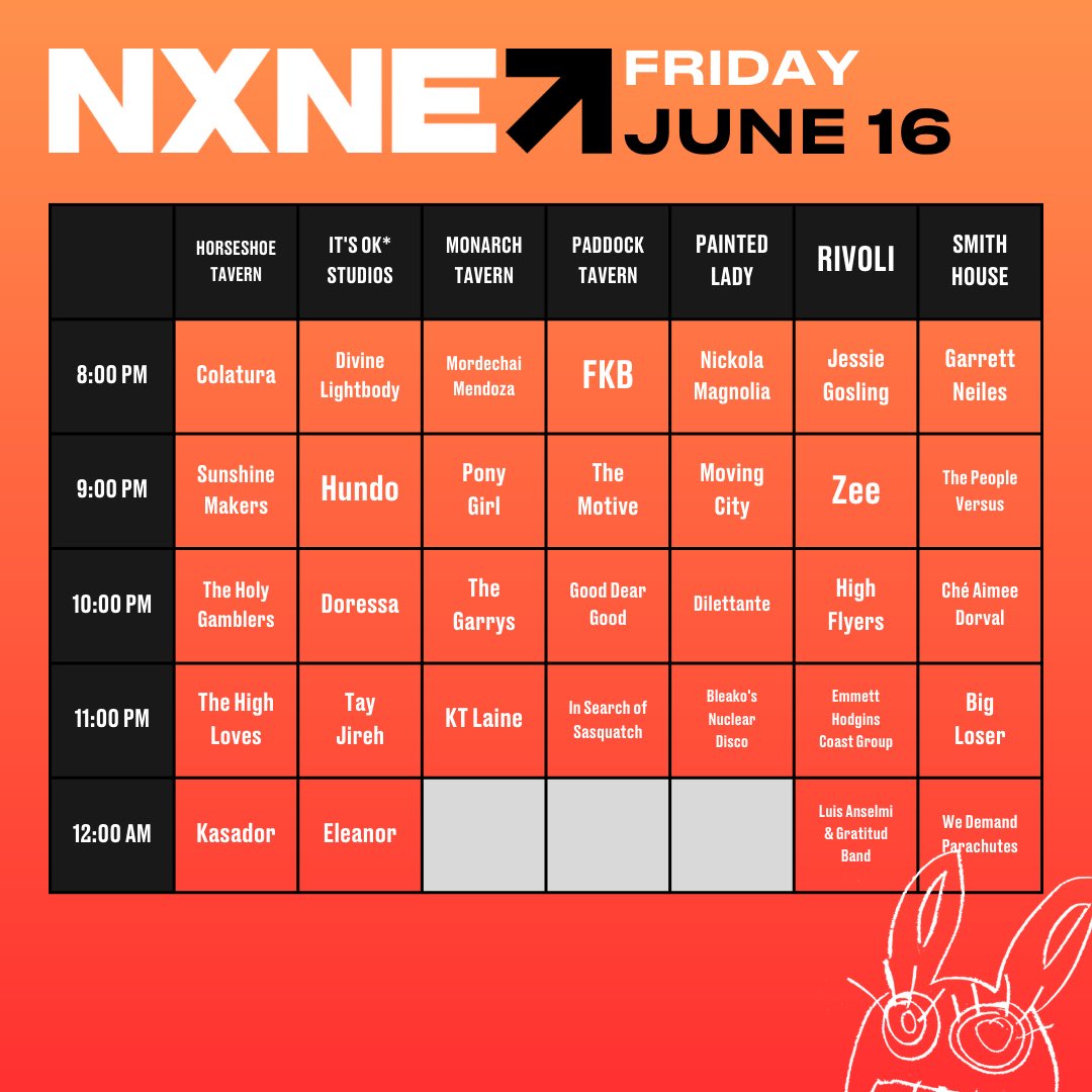 Get excited for DAY 4. ⚡️ Another day, another dreamy lineup of new music just waiting to be discovered by YOU. #NXNE2023