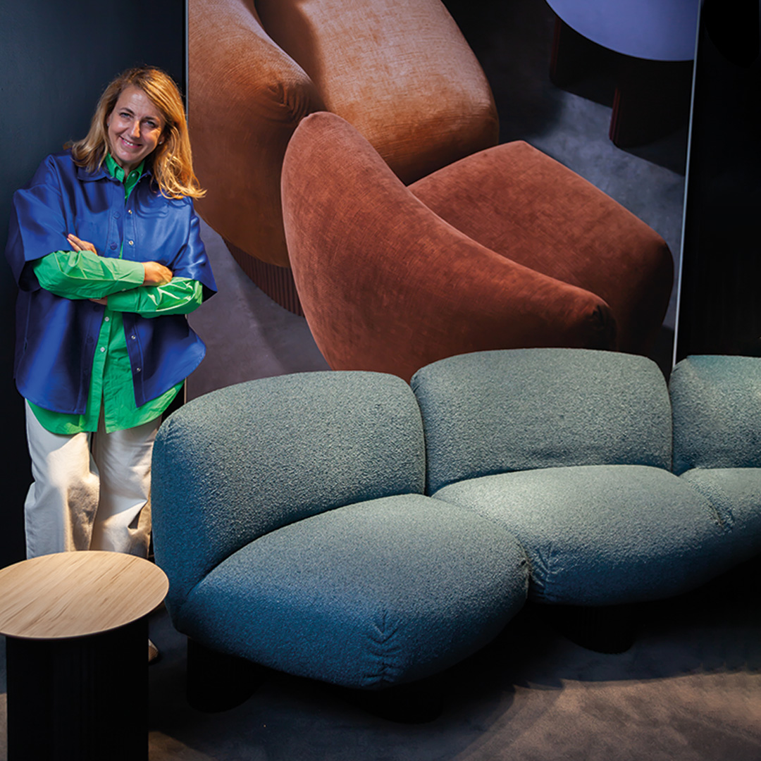 AndreuWorld's tweet image. We are delighted to have had @PUrquiola at our showroom during @NeoCon_Shows where she shared the Sustainability story behind the Bolete Lounge BIO collection.  #NeoCon2023 #BestofNeoCon