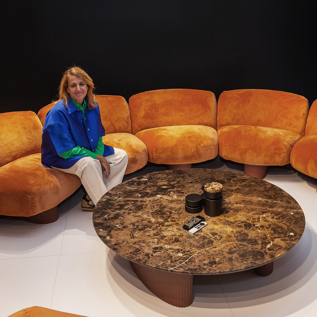 AndreuWorld's tweet image. We are delighted to have had @PUrquiola at our showroom during @NeoCon_Shows where she shared the Sustainability story behind the Bolete Lounge BIO collection.  #NeoCon2023 #BestofNeoCon