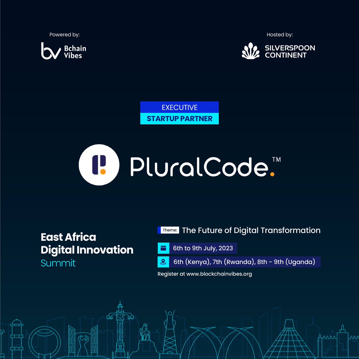 Bchainvibes's tweet image. Meet PLURALCODE our incredible executive startup partner at the East Africa Digital Innovation Summit! 

We&apos;re honored to have PluralCode as a valued sponsor. 

#EastAfricaDigitalInnovation #StartupPartnership #PluralCode