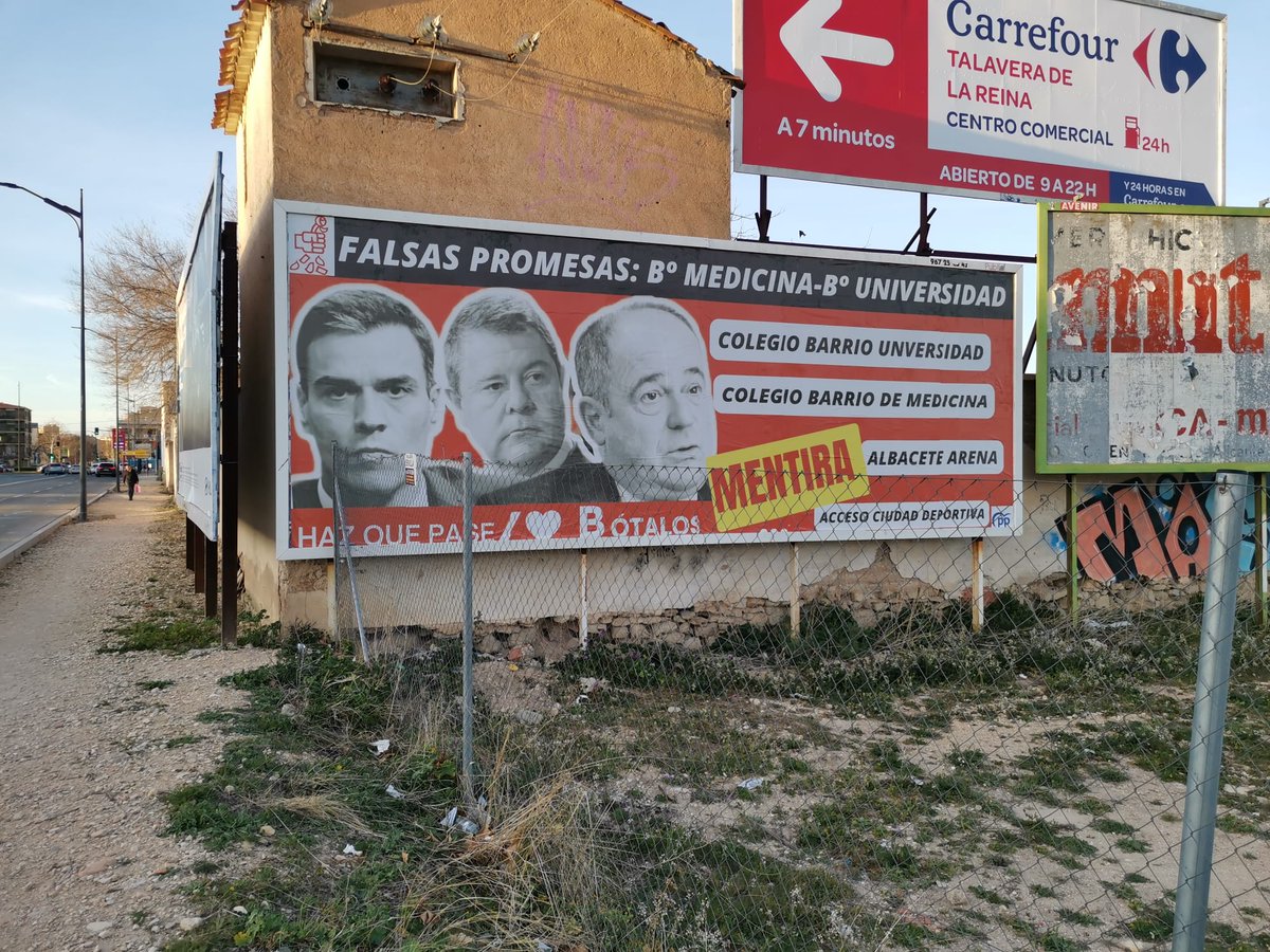 herleal73's tweet photo. @okdiario @PSOE_Albacete ofrece un acuerdo a @PP_Albacete  ¿no se votó un cambio? Y @VOX_Albacete? No queremos lo mismo, gente cobarde que consiente obras ilegales con despilfarro de dinero https://t.co/brHpYvbkAg
Albacete necesita gente valiente  #Noaltrasladocentroarcoiris https://t.co/K6SmLtY35i