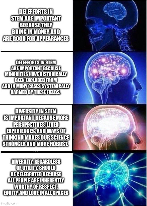 BriannaHoegler's tweet photo. Oh look, a reminder that #diversity and #equity are important first and foremost because every person has inherent value and deserves to feel safe, respected, welcome, and included wherever they are 👀 https://t.co/D14dNxdghn